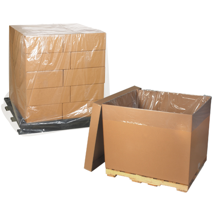 48 x 42 x 48" - 2 Mil Clear Pallet Covers