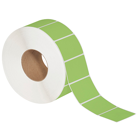 3 x 2" Green Direct Thermal Labels